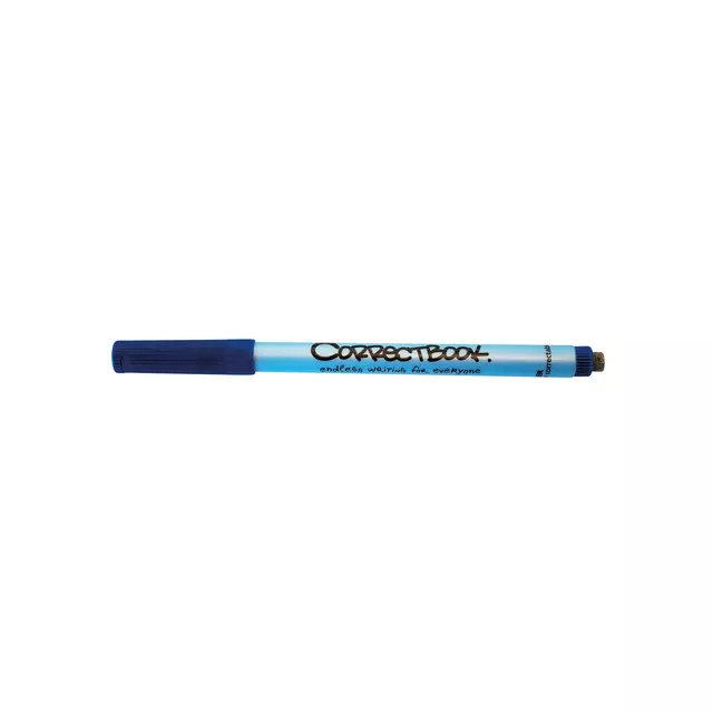 Een Viltstift Correctbook uitwisbaar rond fijn blauw koop je bij iPlusoffice