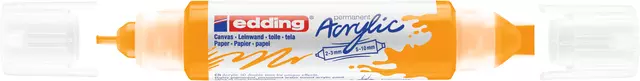 Een Acrylmarker edding e-5400 3D double liner zonnegeel koop je bij De Rijk Kantoorshop