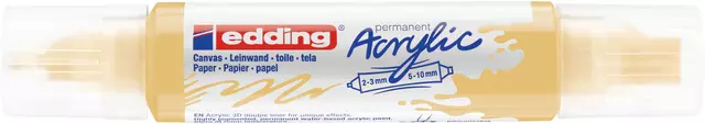 Een Acrylmarker edding e-5400 3D double liner pastel geel koop je bij De Rijk Kantoorshop