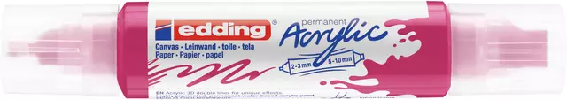 Een Acrylmarker edding e-5400 3D double liner telemagenta koop je bij Sysdicom BV