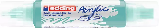 Een Acrylmarker edding e-5400 3D double liner opulent turquoise koop je bij De Joma BV