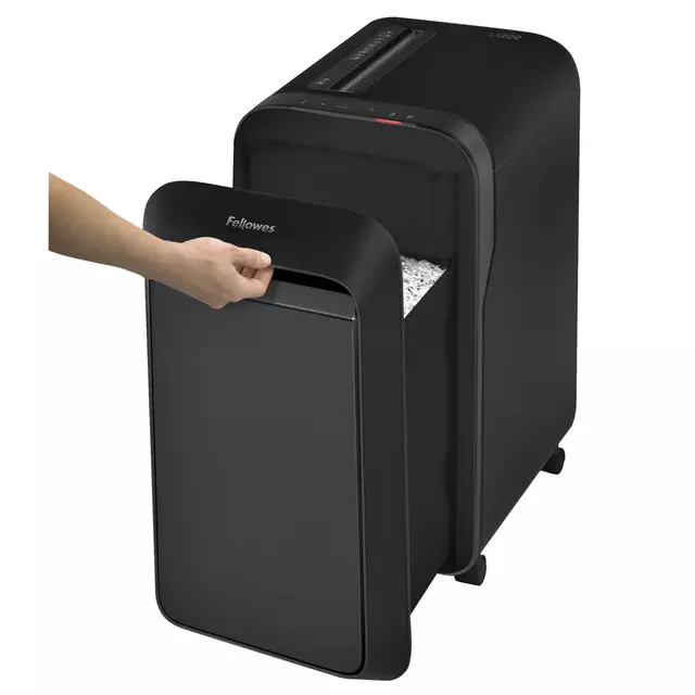 Een Papiervernietiger Fellowes Powershred LX220 snippers 2x12mm zwart koop je bij Romijn Office Supply