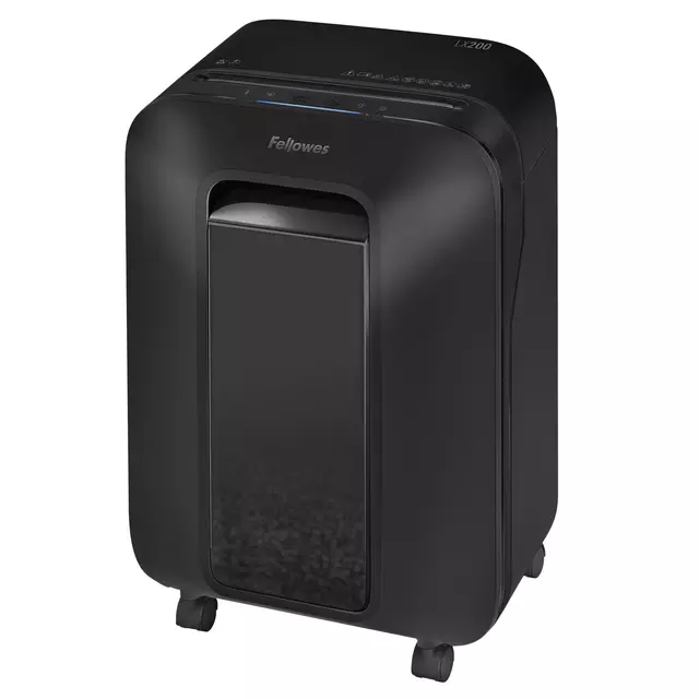 Een Papiervernietiger Fellowes Powershred LX200 snippers 4x12mm zwart koop je bij Deska Alles voor Kantoor