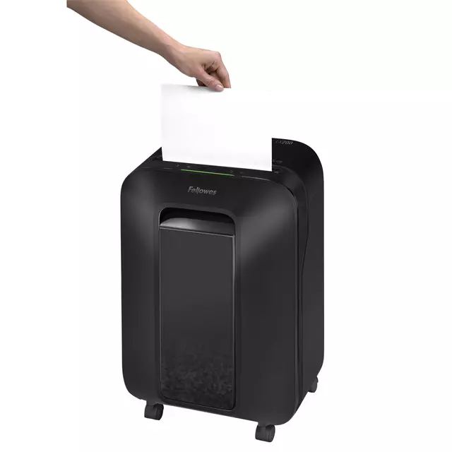 Een Papiervernietiger Fellowes Powershred LX200 snippers 4x12mm zwart koop je bij Supply Mij