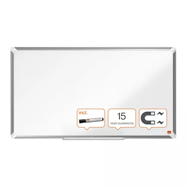 Een Whiteboard Nobo Premium Plus Widescreen 50x89cm staal koop je bij Sysdicom BV