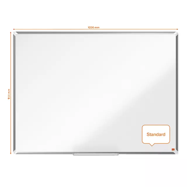 Een Whiteboard Nobo Premium Plus 1200x900mm emaille koop je bij VDP Office