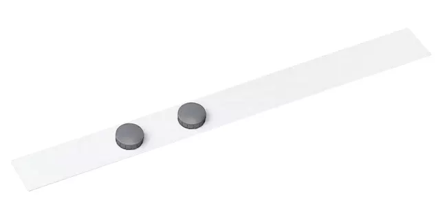 Een Wandlijst MAUL Standard zelfklevend 50cm incl 2 magneten wit koop je bij De Joma BV