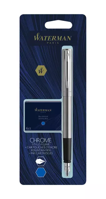 Een Vulpen Waterman Allure assorti pastel + inktpatronen Blauw koop je bij De Rijk Kantoorshop