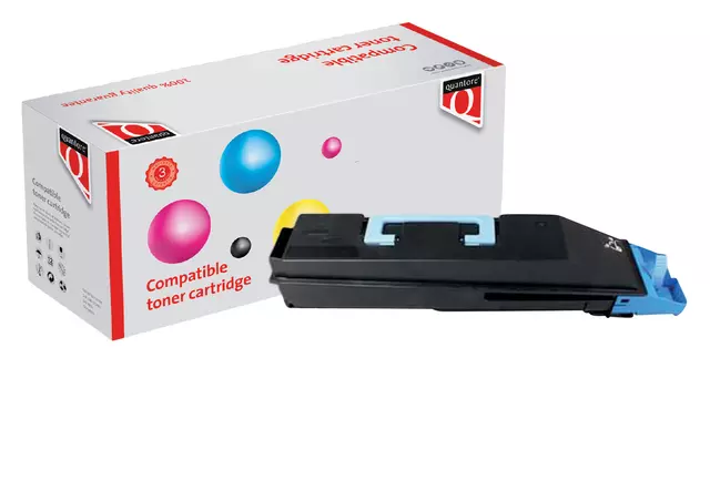 Een Tonercartridge Quantore alternatief tbv Kyocera TK-865C blauw koop je bij De Rijk Kantoorshop