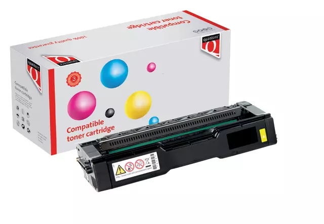 Toner Quantore alternatief tbv Ricoh 407902 geel