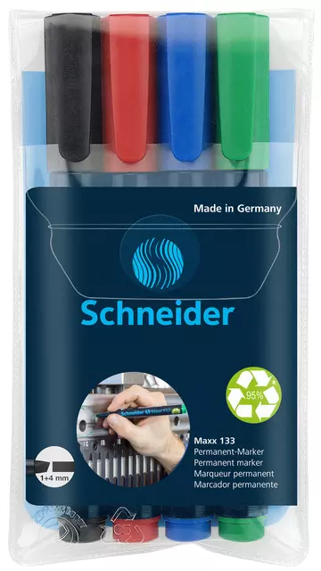 Een Viltstift Schneider Maxx 133 beitel 1-4mm assorti koop je bij All Office Kuipers BV