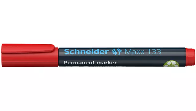 Een Viltstift Schneider Maxx 133 beitel 1-4mm rood koop je bij All Office Kuipers BV