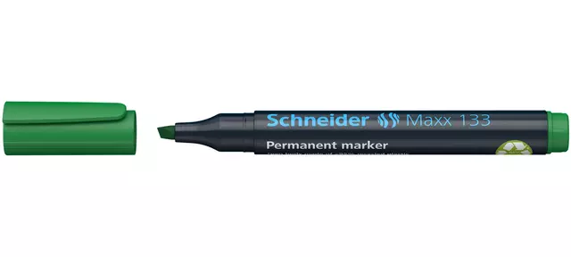 Een Viltstift Schneider Maxx 133 beitel 1-4mm groen koop je bij Continu Kantoor