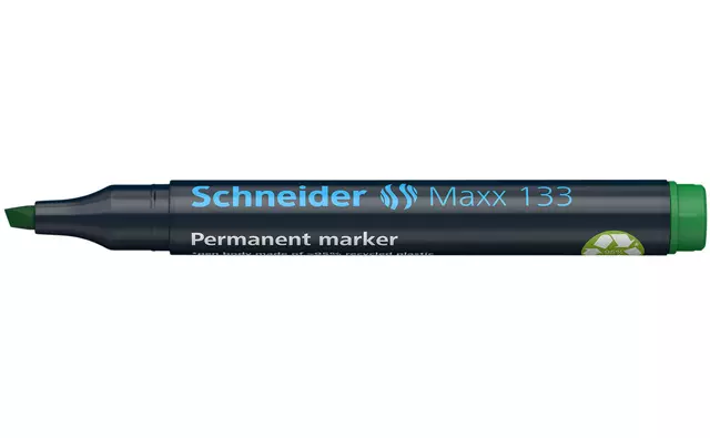Een Viltstift Schneider Maxx 133 beitel 1-4mm groen koop je bij All Office Kuipers BV