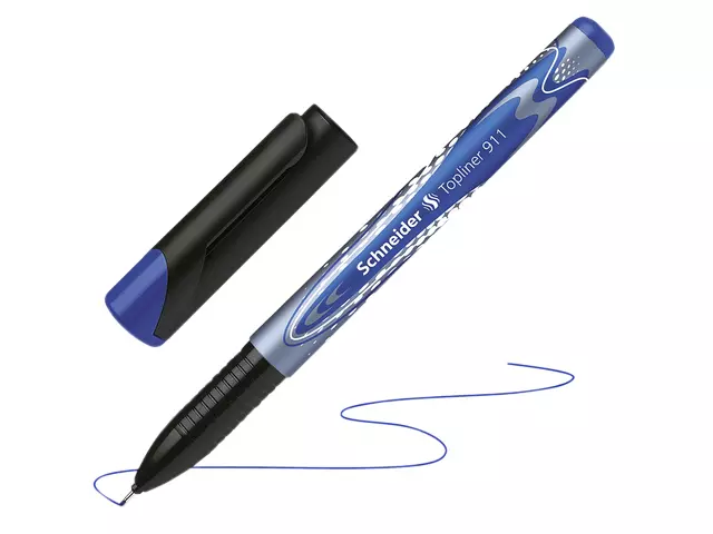 Een Fineliner Schneider Topliner 911 0.4mm blauw koop je bij De Joma BV