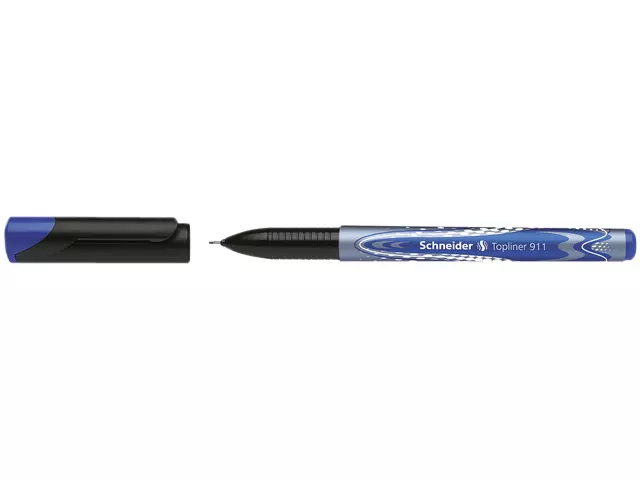 Een Fineliner Schneider Topliner 911 0.4mm blauw koop je bij De Rijk Kantoorshop