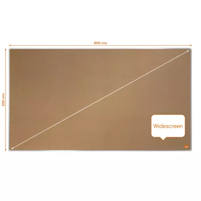 Buy your Prikbord Nobo Impression Pro Widescreen 50x89cm kurk at QuickOffice BV