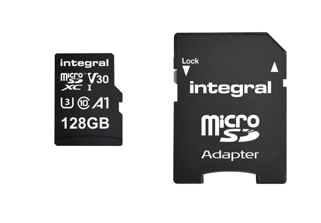 Een Geheugenkaart Integral microSDXC 128GB koop je bij iPlusoffice