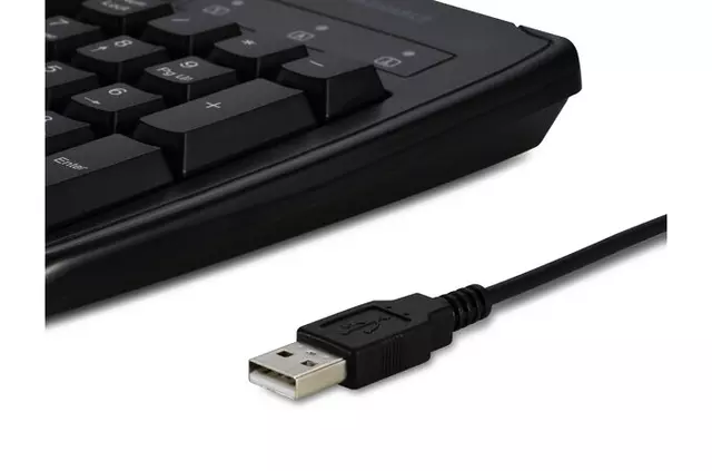 Een Toetsenbord Kensington Pro Fit wasbaar USB-A zwart koop je bij All Office Kuipers BV