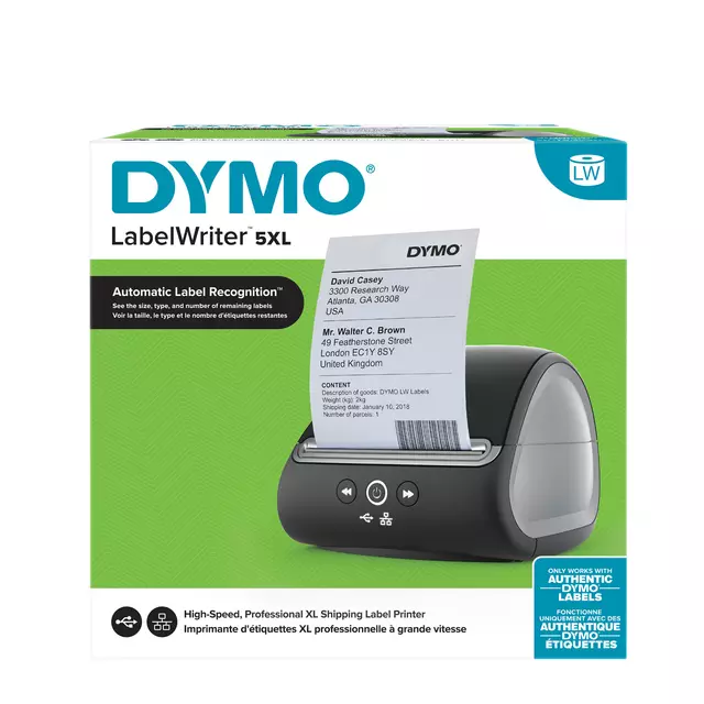 Een Labelprinter Dymo LabelWriter 5XL desktop koop je bij All Office Kuipers BV