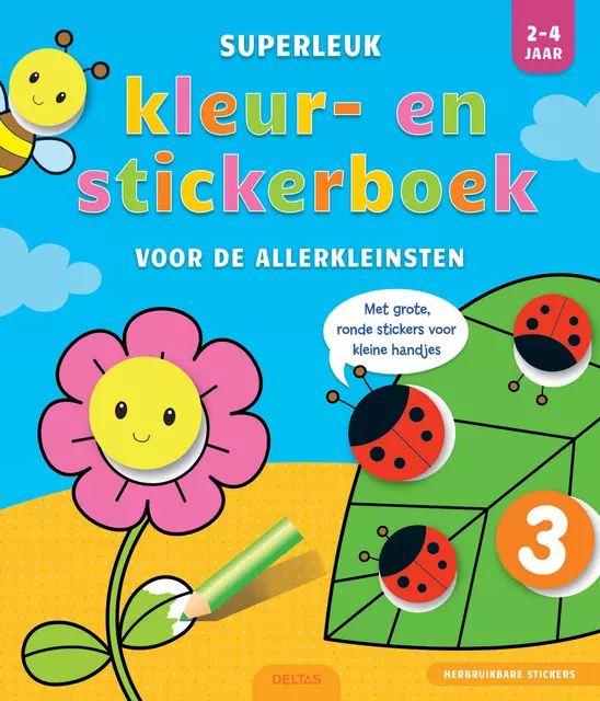 Een Kleur- en stickerboek Deltas Superleuk 2-4 jaar koop je bij All Office Kuipers BV