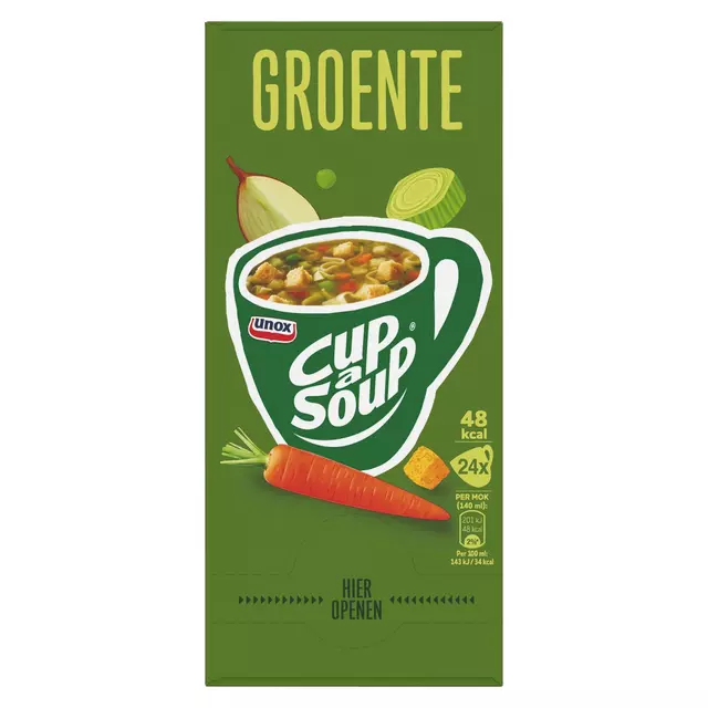 Een Cup-a-Soup Unox groente 140ml koop je bij De Joma BV