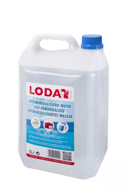 Een Water Loda gedemineraliseerd 5l koop je bij Sysdicom BV