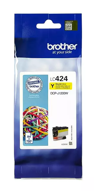 Een Inktcartridge Brother LC-424Y geel koop je bij Kantorice office & business supplies