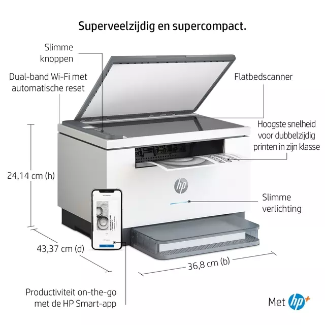 Een Multifunctional Laser HP Laserjet M234DWE koop je bij De Rijk Kantoorshop