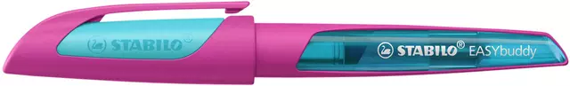 Een Vulpen StABILO Easybuddy linkshandig large roze/blauw blister à 1 stuk koop je bij De Rijk Kantoorshop