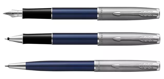 Een Vulpen Parker Sonnet Essential blue lacquer CT medium koop je bij Sysdicom BV