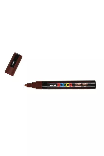 Een Verfstift Posca PC5M medium cacao bruin koop je bij Zevenbergen de project- en kantoorinrichters bv