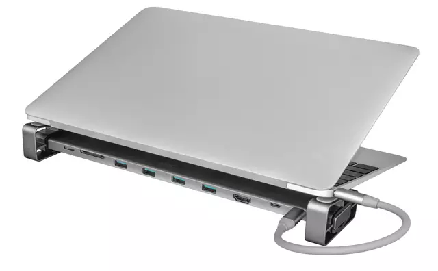 Een Dockingstation Trust Dalyx 10in1 USB-C koop je bij Deska Alles voor Kantoor