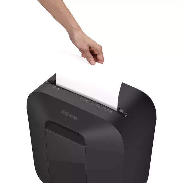 Een Papiervernietiger Fellowes LX25M 4x12mm zwart koop je bij All Office Kuipers BV