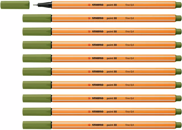 Een Fineliner STABILO point 88/35 F mosgroen koop je bij All Office Kuipers BV