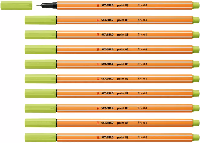 Een Fineliner STABILO point 88/14 fijn vleugje limoen koop je bij van Kerkvoorde & Hollander B.V.