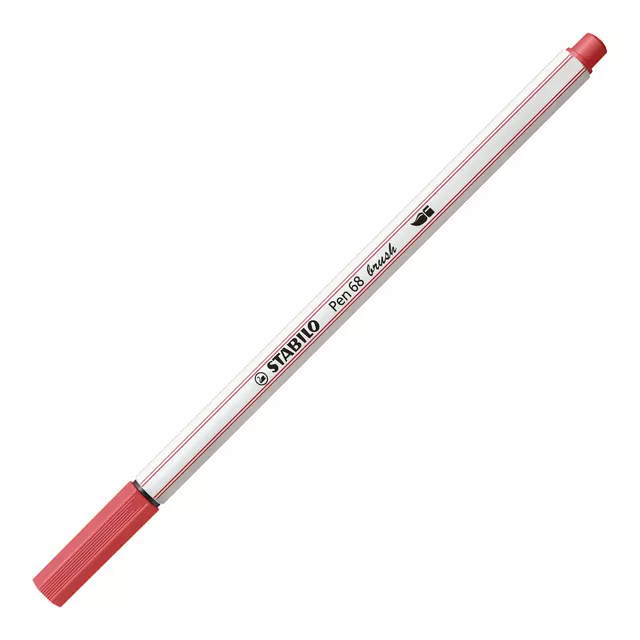 Een Brushstift STABILO Pen 68/47 roestig rood koop je bij All Office Kuipers BV