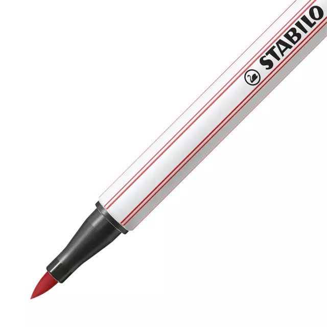 Een Brushstift STABILO Pen 568/47 roestig rood koop je bij De Joma BV