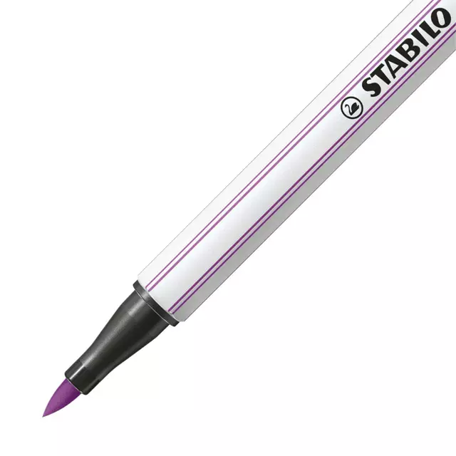 Een Brushstift STABILO Pen 568/60 pruimenpaars koop je bij De Joma BV