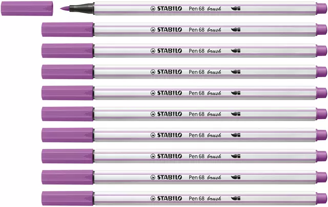 Een Brushstift STABILO Pen 568/60 pruimenpaars koop je bij De Joma BV