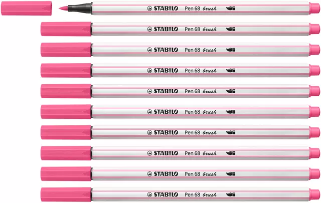 Een Brushstift STABILO Pen 568/29 roze koop je bij De Joma BV