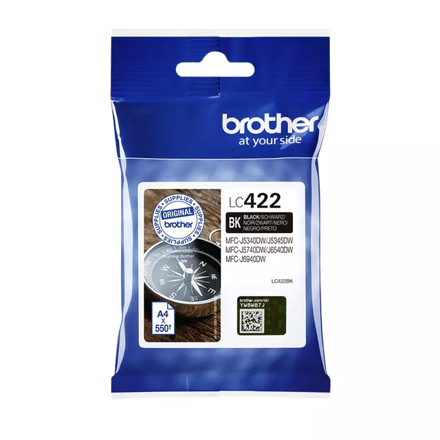 Een Inktcartridge Brother LC-422BK zwart koop je bij Supply Mij