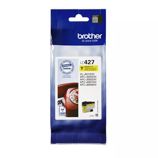 Een Inktcartridge Brother LC-427Y geel koop je bij Romijn Office Supply