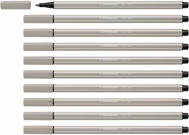 Een Viltstift STABILO Pen 68/93 medium warm grijs koop je bij QuickOffice BV