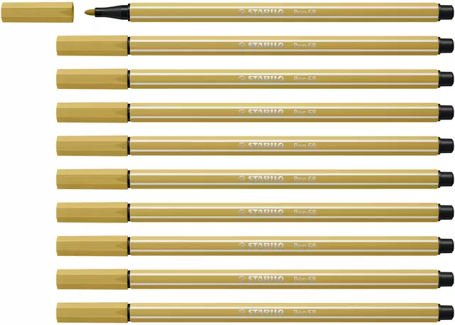 Een Viltstift STABILO Pen 68/66 medium khaki koop je bij De Joma BV