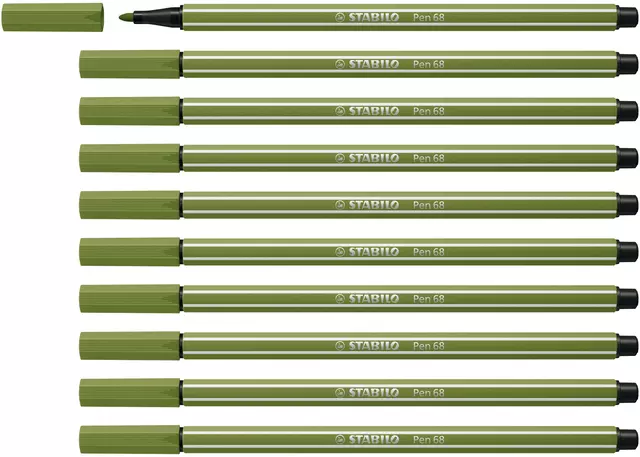 Een Viltstift STABILO Pen 68/35 medium mosgroen koop je bij Kantorice office & business supplies