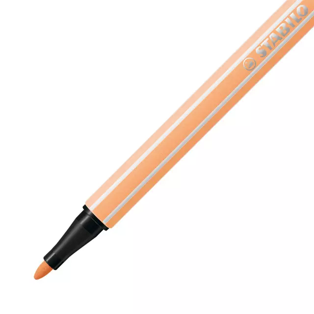 Een Viltstift STABILO Pen 68/25 medium pastel oranje koop je bij Deska Alles voor Kantoor