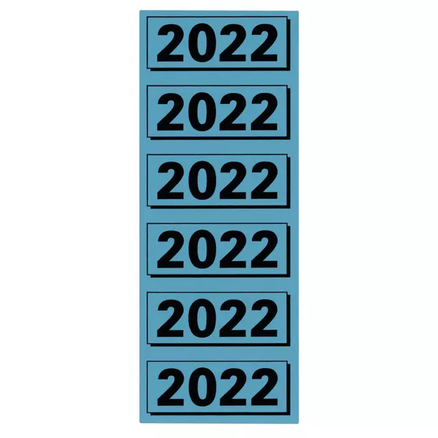 Een Rugetiket Elba 2022 57x25mm blauw koop je bij Deska Alles voor Kantoor