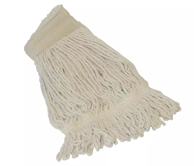 Een Serpillière à franges Cleaninq avec bande coton bouclé 450g koop je bij QuickOffice BV