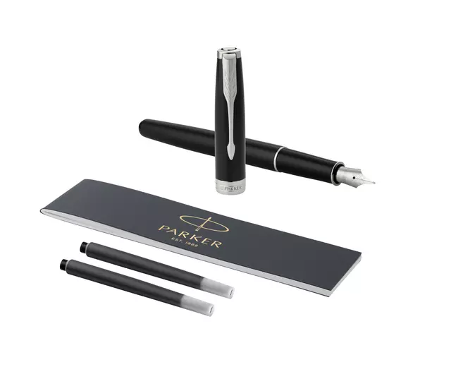 Een Vulpen Parker Sonnet black laquer CT fijn koop je bij Sysdicom BV